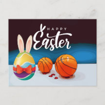 Baloncesto feliz fiesta de Pascua