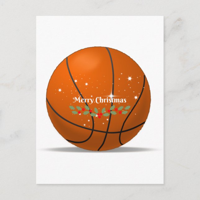 Postal Festiva Baloncesto navideño (Anverso)