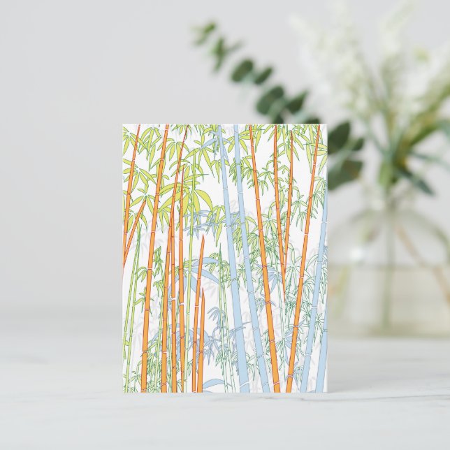 Postal Festiva Bambú 3 (Anverso de pie)