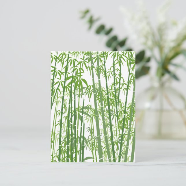 Postal Festiva Bambú 7 (Anverso de pie)