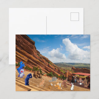 Postal Festiva Banda de pie grande en Red Rocks