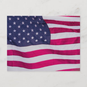 Postal Festiva Bandera Americana