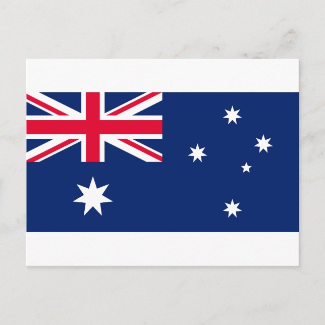 Postal Festiva Bandera de Australia (Anverso)