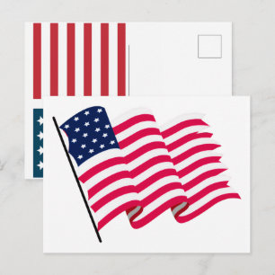 Postal Festiva Bandera de EE. UU. 2026 – Audaz bandera estadounid