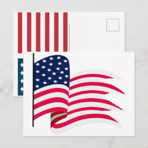 Postal Festiva Bandera de EE. UU. 2026 – Audaz bandera estadounid