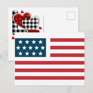 Postal Festiva Bandera de EE. UU. 2026 – Audaz bandera estadounid