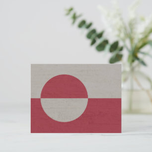 Postal Festiva Bandera de Groenlandia