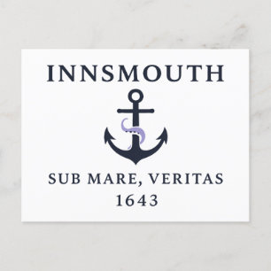 Postal Festiva Bandera de Innsmouth - "Sub Mare, Veritas" Est. 16
