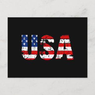 Postal Festiva Bandera de los Estados Unidos Bandera estadouniden