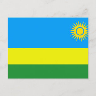 Postal Festiva Bandera de Ruanda