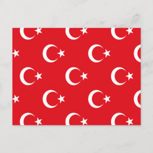 Postal Festiva Bandera de Turquía