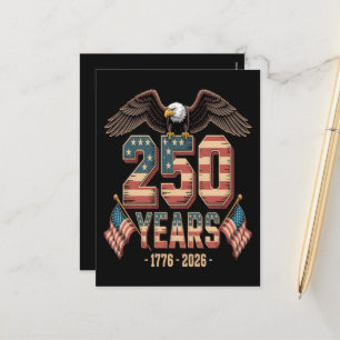 Postal Festiva Bandera del 250 aniversario de EE. UU.
