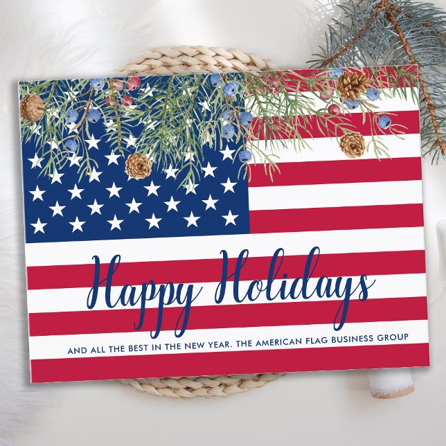 Postal Festiva Bandera estadounidense Patriótica USA Corporate (Subido por el creador)