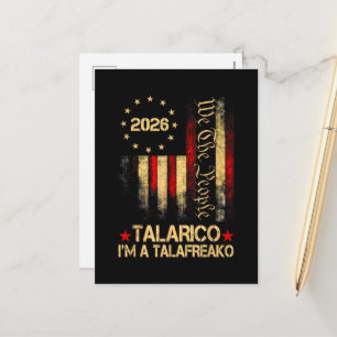Postal Festiva Bandera estadounidense vintage partidario político