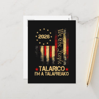Postal Festiva Bandera estadounidense vintage partidario político