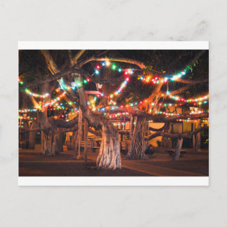 Postal Festiva Baniano con las luces del día de fiesta