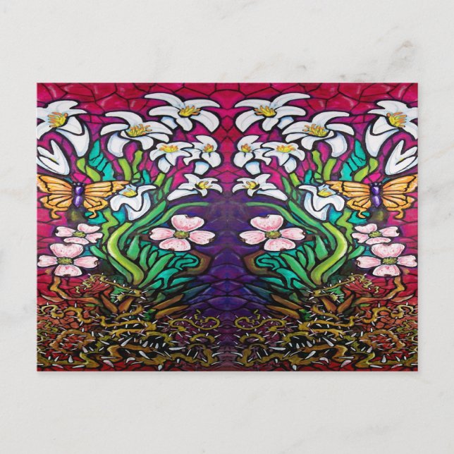 Postal Festiva Banner de Pascua (Anverso)