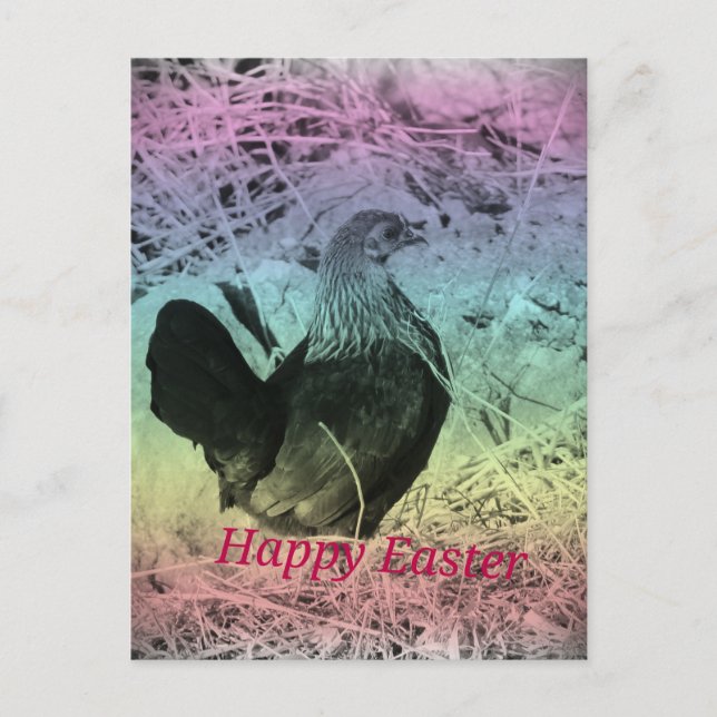 Postal Festiva Bantam Hen Easter (Anverso)