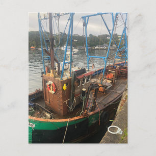 Postal Festiva Barco de Pesca, Tobermory, Isla de Mull, Escocia