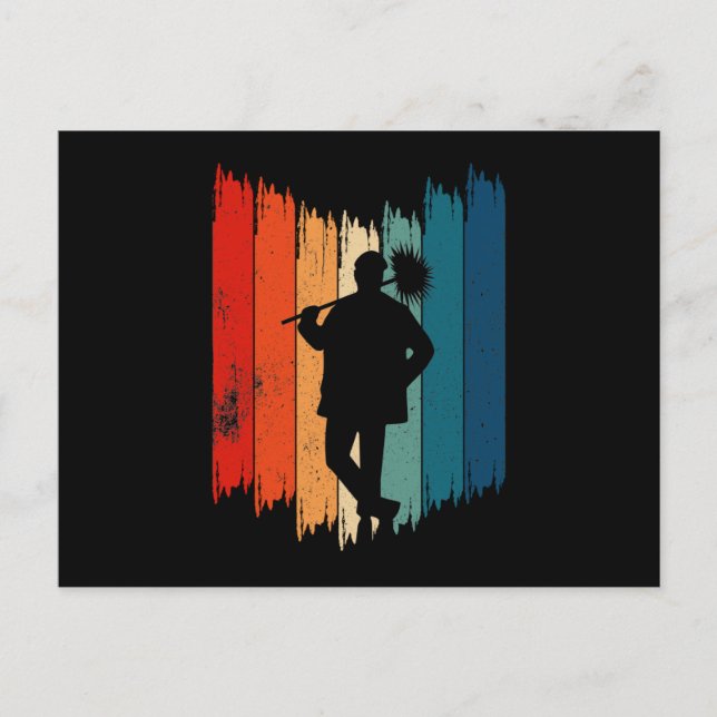 Postal Festiva Barrido de chimenea Retro Barrido de chimenea (Anverso)