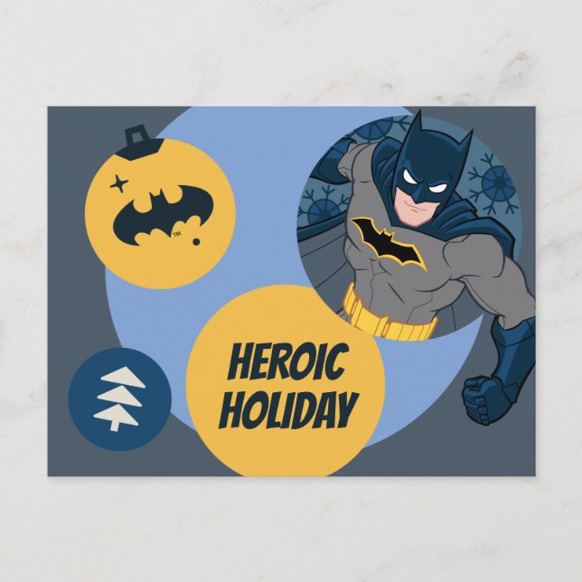 Postal Festiva Batman Holiday Bauble (Anverso)
