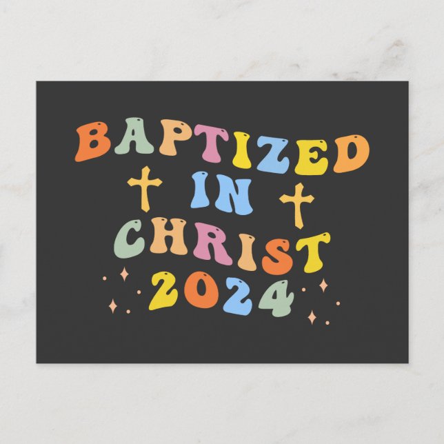 Postal Festiva Bautizado en Cristo (Anverso)