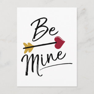Postal Festiva Be mine Cute Valentines