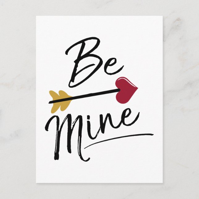 Postal Festiva Be mine Cute Valentines (Anverso)