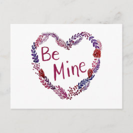 Postal Festiva Be Mine Valentine Postcard