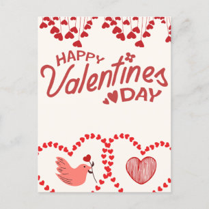 Postal Festiva Be My Valentine: Un día de amor y romance