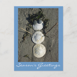 Postal Festiva Beach Snowman