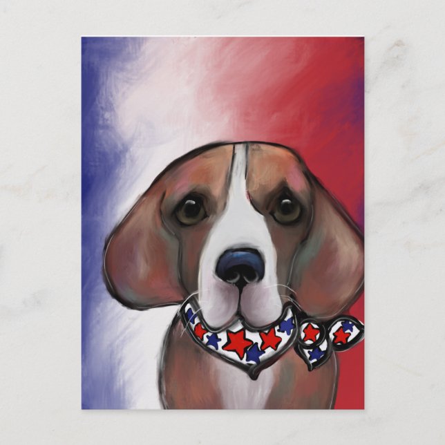 POSTAL FESTIVA  BEAGLE   (Anverso)