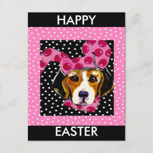Postal Festiva Beagle de Pascua