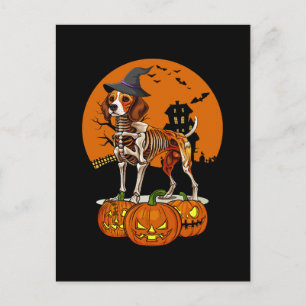 Postal Festiva Beagle Dog Halloween