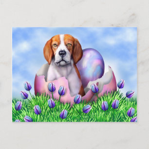 Postal Festiva Beagle Easter Surprise
