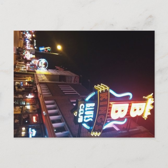 Postal Festiva Beale Street (Memphis, Tennessee) (Anverso)