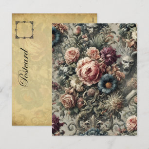 Postal Festiva Beast of the Interstice - Diseño floral gótico