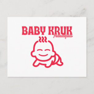 Postal Festiva Bebé Divertido Kruk Philadelphia Premium