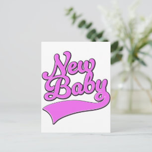 Postal Festiva Bebé Nuevo