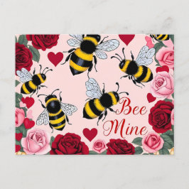 Postal Festiva Bee Mine Love Buzz Design
