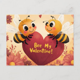 Postal Festiva Bee My Valentine Kid Friendly Card