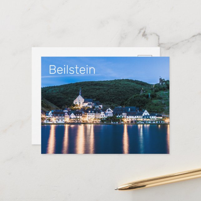 Postal Festiva Beilstein Moselle Renania-Palatinado Alemania (Anverso/Reverso In Situ)