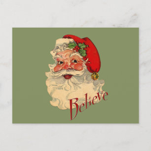 Postal Festiva Believe Santa
