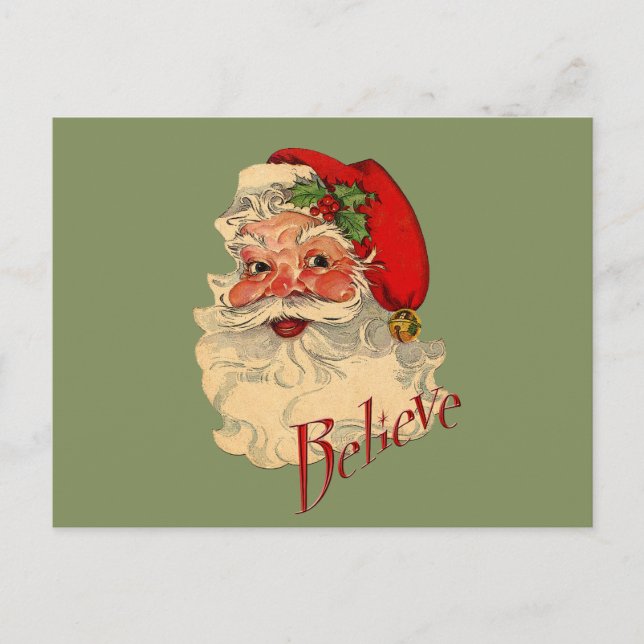 Postal Festiva Believe Santa (Anverso)