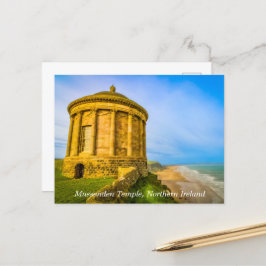 Postal Festiva Belleza eterna del templo de Mussenden