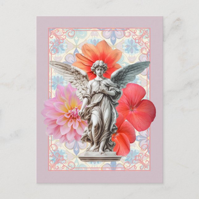 Postal Festiva Bendición Carmesí (Anverso)