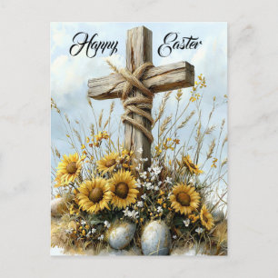 Postal Festiva Bendiciones alegres de Pascua