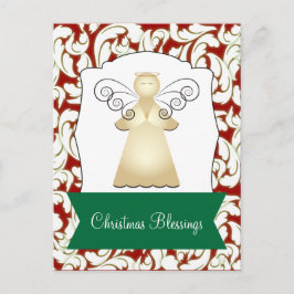 Postal Festiva Bendiciones de navidades con Angel Greeting