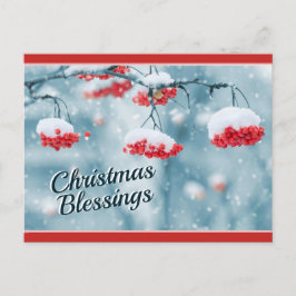Postal Festiva Bendiciones de navidades, Salmo 29:11 Verso de la