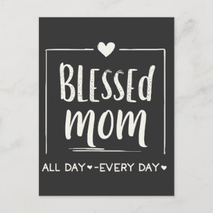 Postal Festiva Bendita Mamá todo el día Día de la Madre diario
